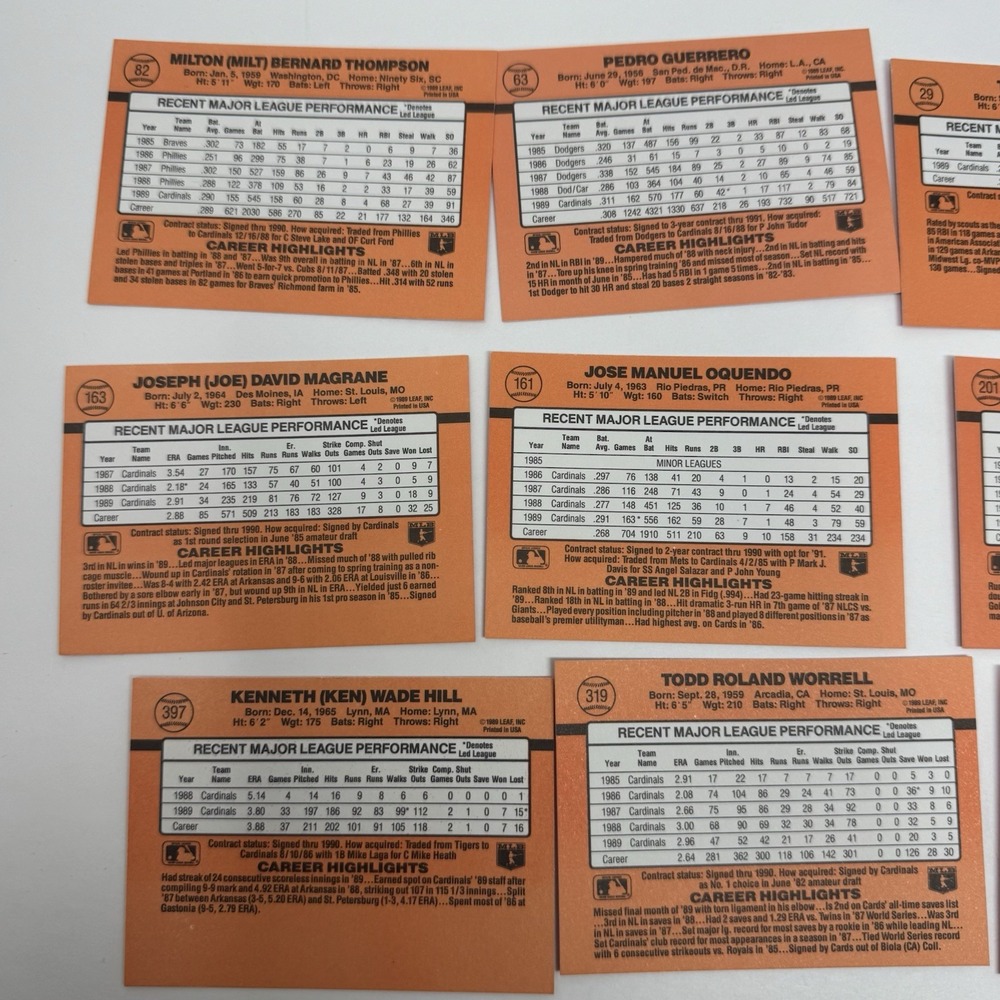1990 Donruss Baseball Trading Card Lot Of 32 Cards Assorted Players - Picture 13 of 13